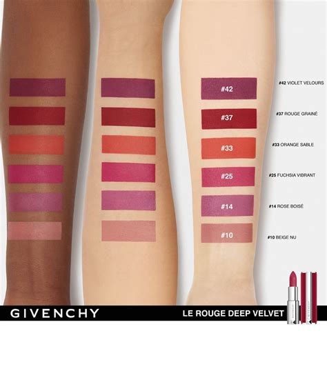 givenchy red velvet lipstick|givenchy color changing lipstick.